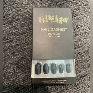 Red aspen press on nails- Allison’s little black dress